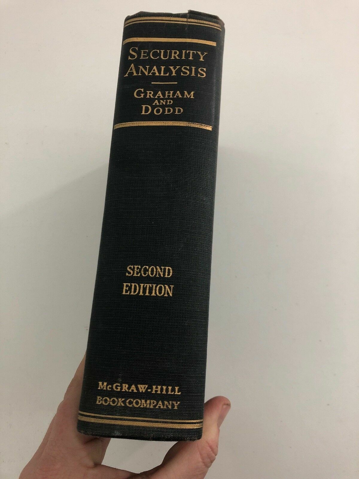 Security Analysis – Benjamin Graham and David Dodd (1940, HC, 2nd Edition)