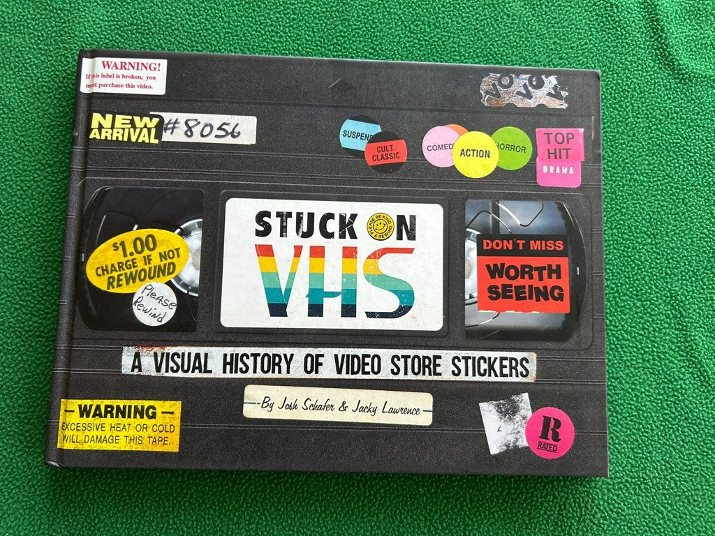 STUCK ON VHS Visual History of Video Store Stickers Josh Schafer SIGNED 2019 BMD