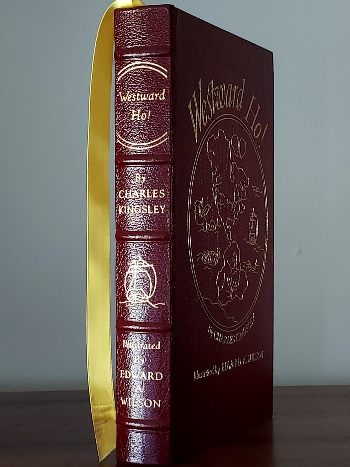 Easton Press Westward Ho! by Charles Kingsley Leather Historical Adventure Novel