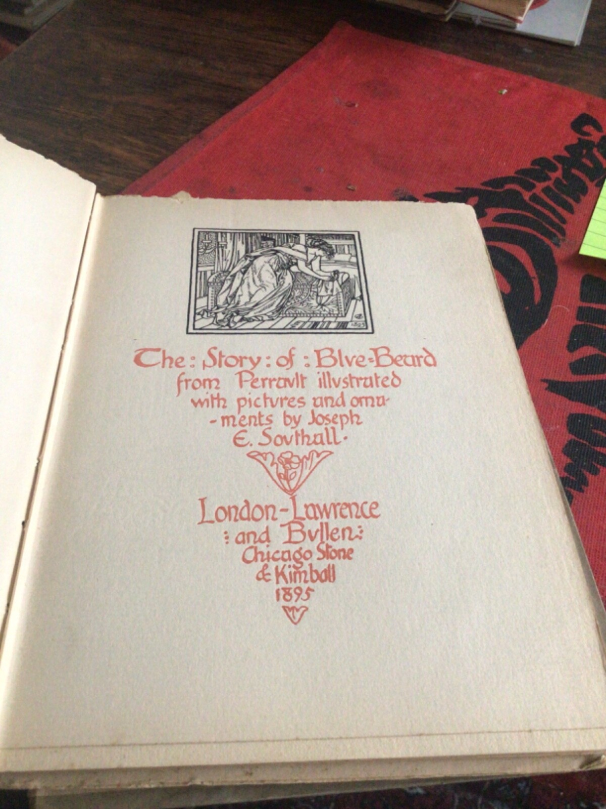 Art Nouveau, Story of Blue Beard from Perrault Illustrated by Southall 1895
