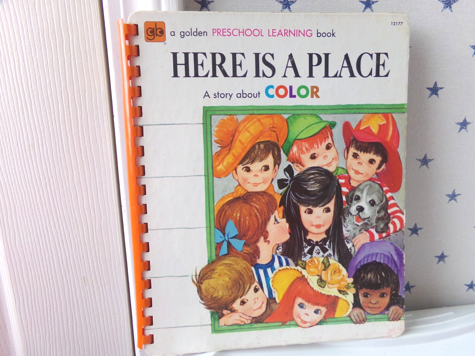 Golden Press Here is a Place Story About COLOR Preschool Learning Book Vtg 1972