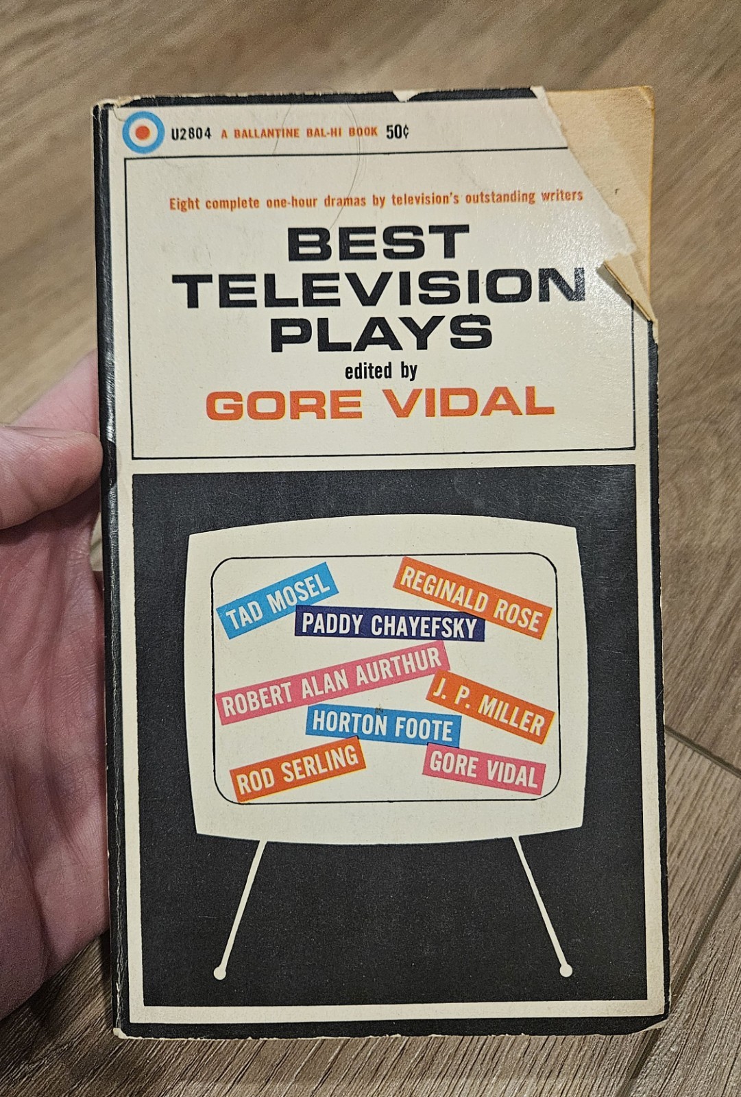 Best Television Plays Edited By Gore Vidal Vintage Paperback Book Ballantine VPB