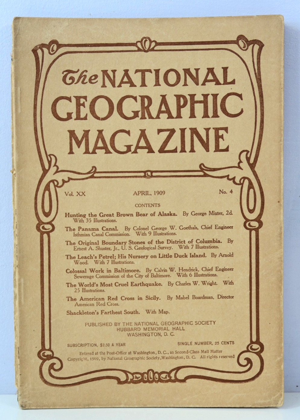 The National Geographic Magazine -April 1909 Hunting the Great Brown Bear Alaska