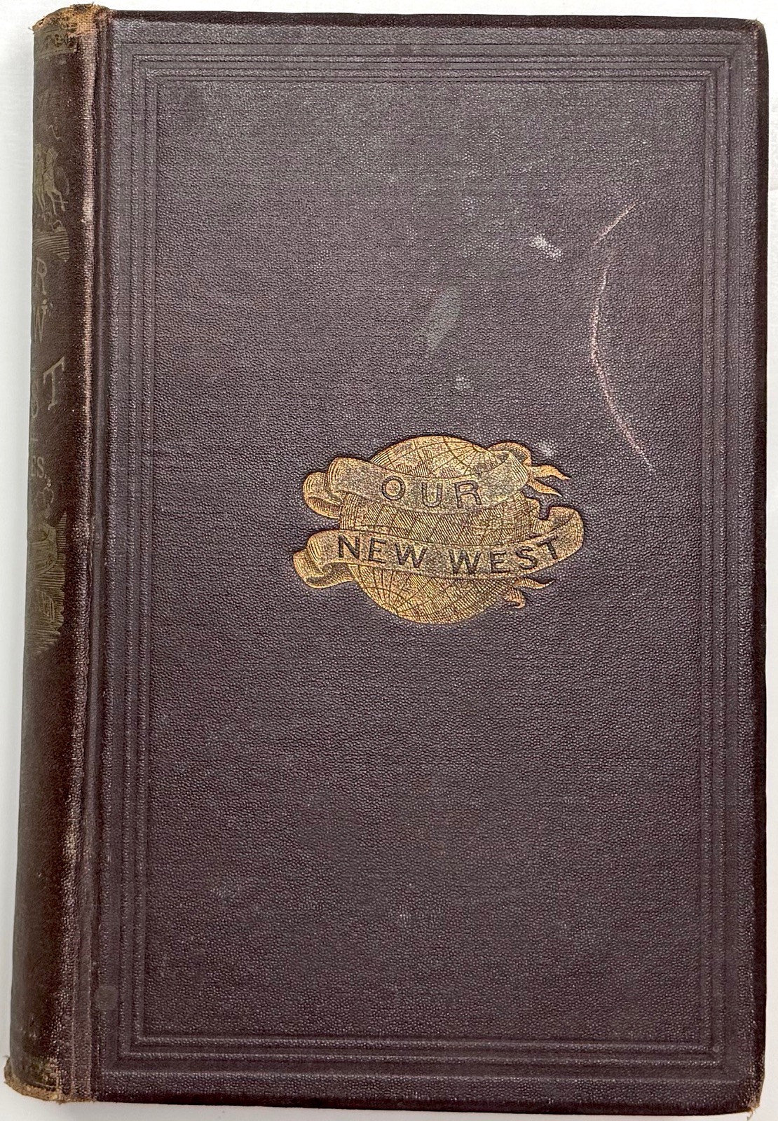 1869 OUR NEW WEST SAMUEL BOWLES 1ST EDITION WESTERN TRAVEL PACIFIC RAILROAD MAP