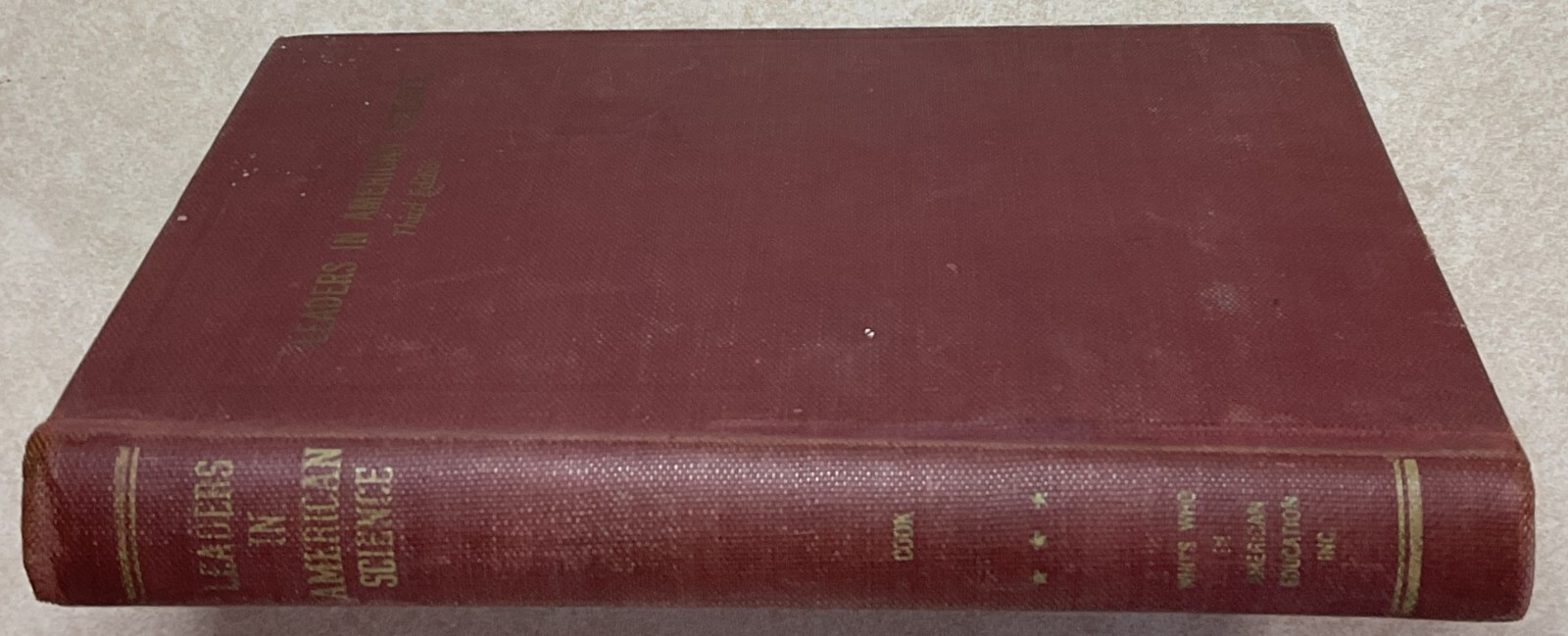 1958 Leaders in American Science Third Edition-Who’s Who in American Education