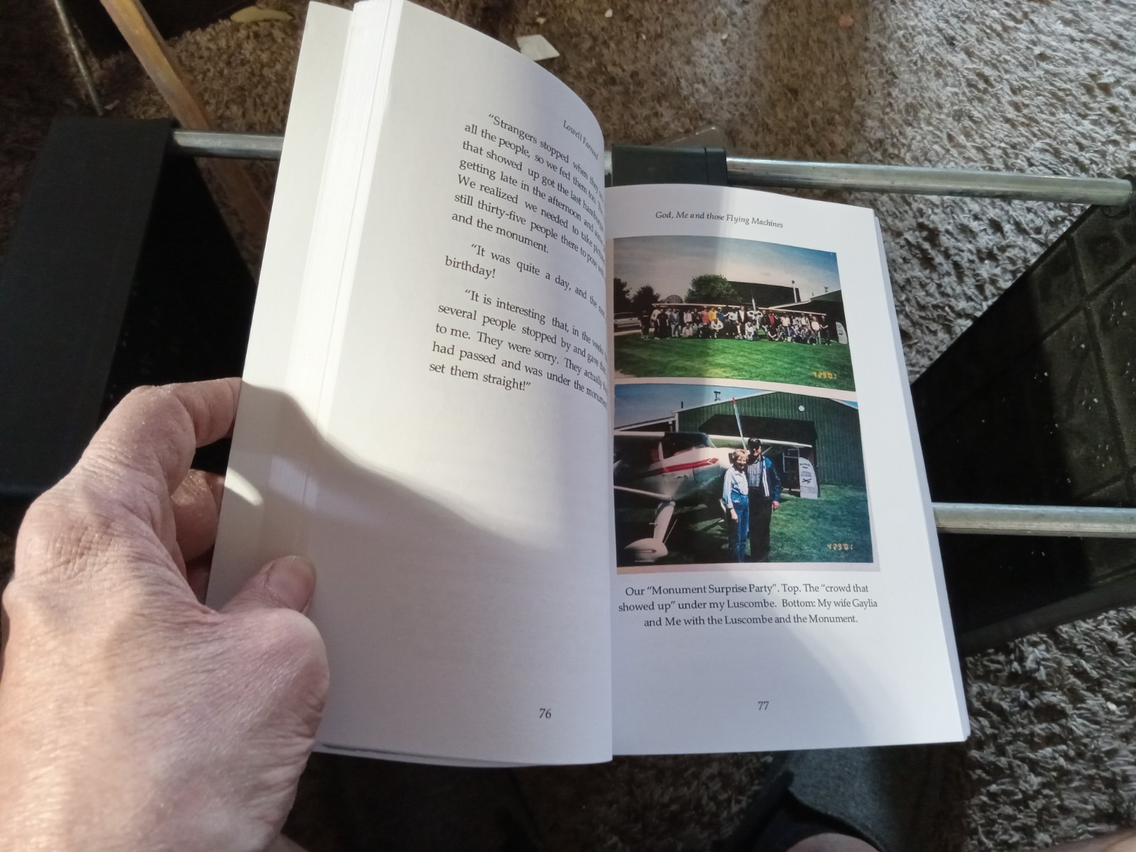 SIGNED!! — God, Me and Those Flying Machines by Lowell Farrand (2017)