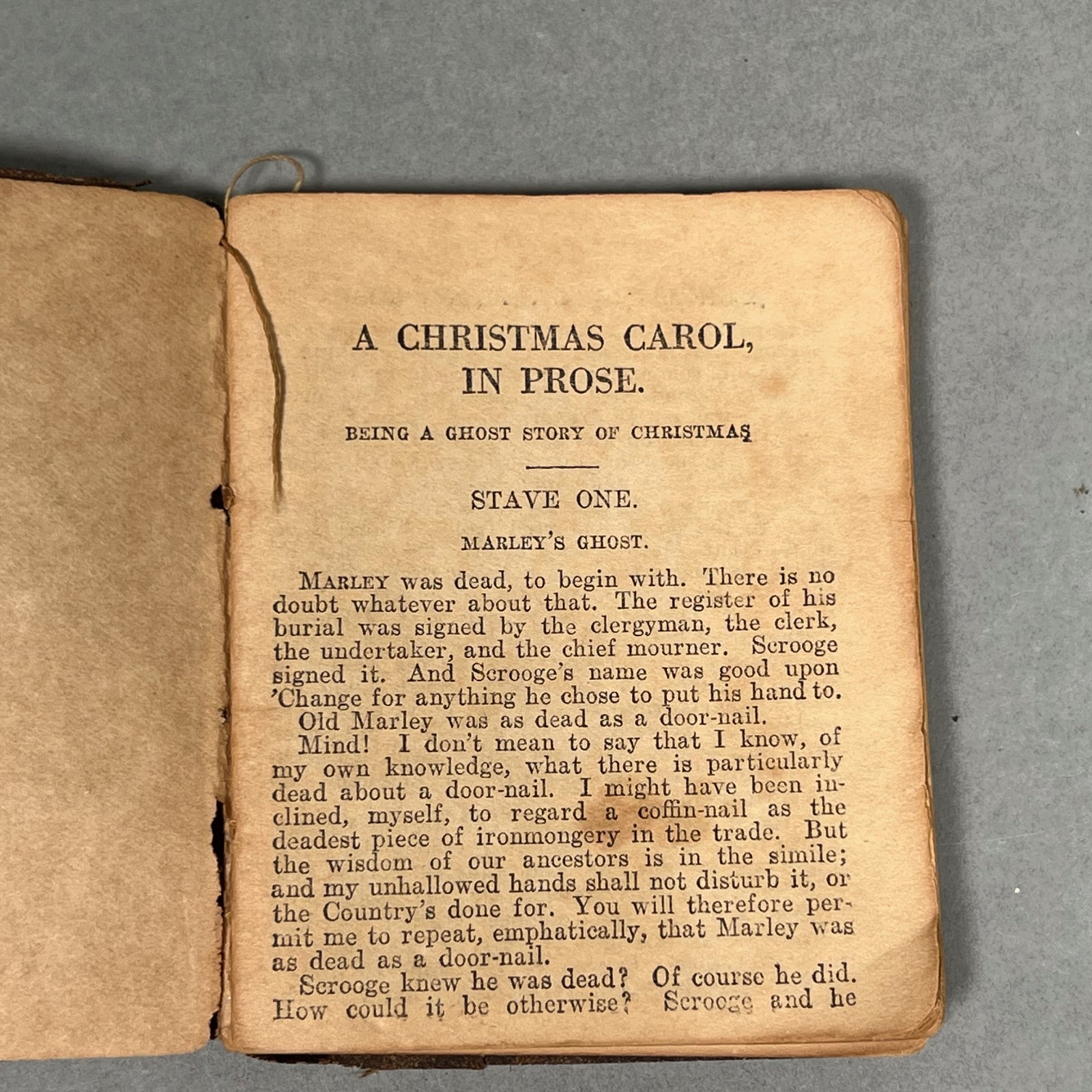 Little Leather Library A CHRISTMAS CAROL by CHARLES DICKENS RARE Antique