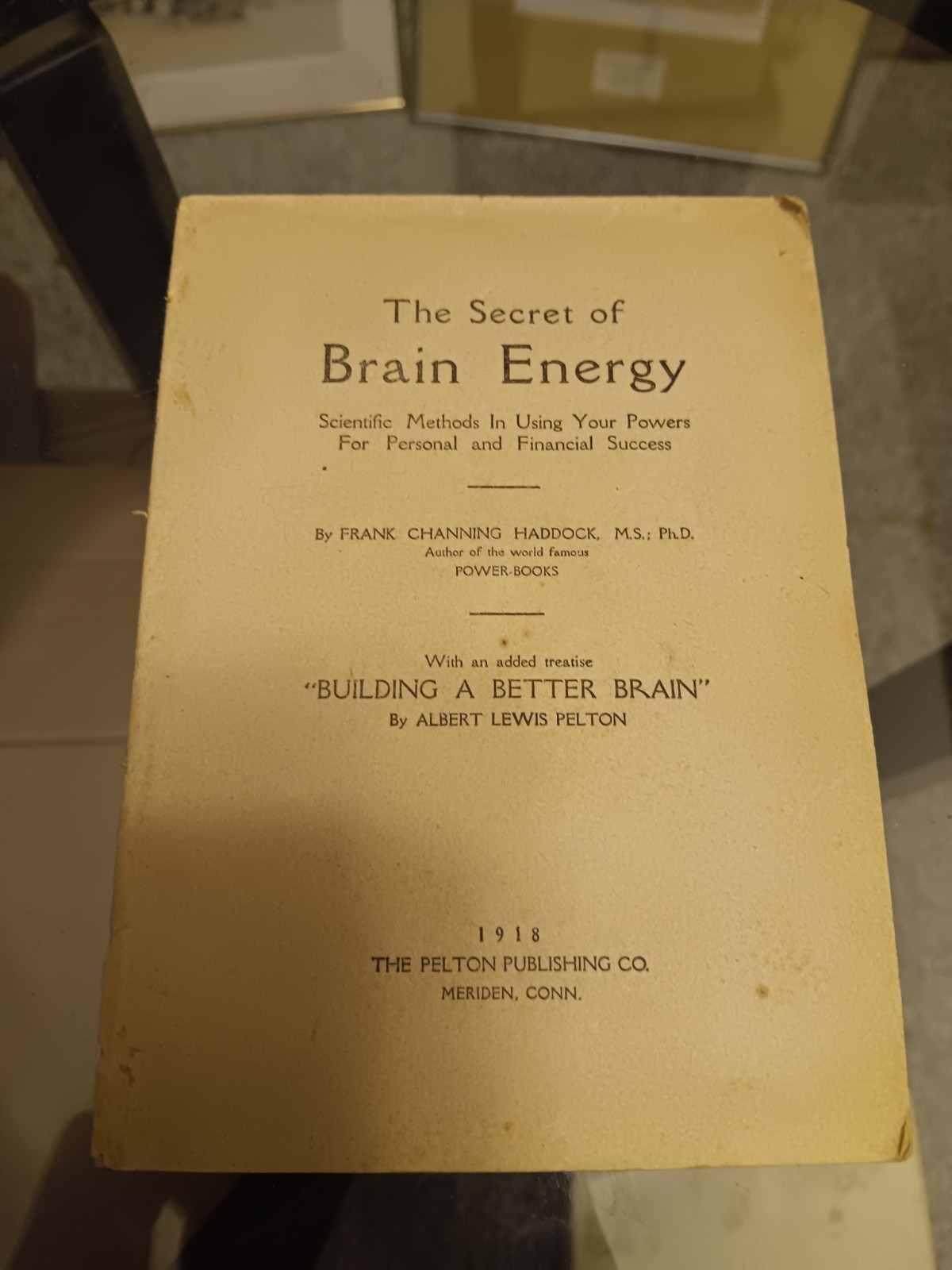 1918 The Secret Of Brain Energy – Rare Frank Channing Haddock Booklet