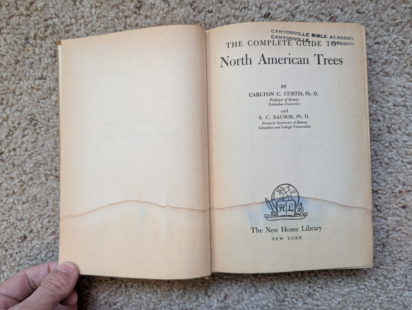 Complete Guide to North American Trees Curtis & Bausor HC 1944 Ex-Library Damage