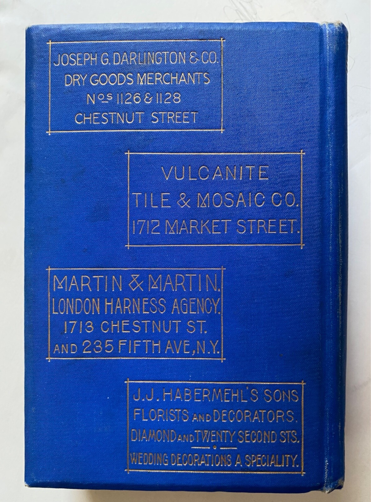 1901 – Boyd’s Philadelphia Blue Book a Services Directory – Excellent Condition!