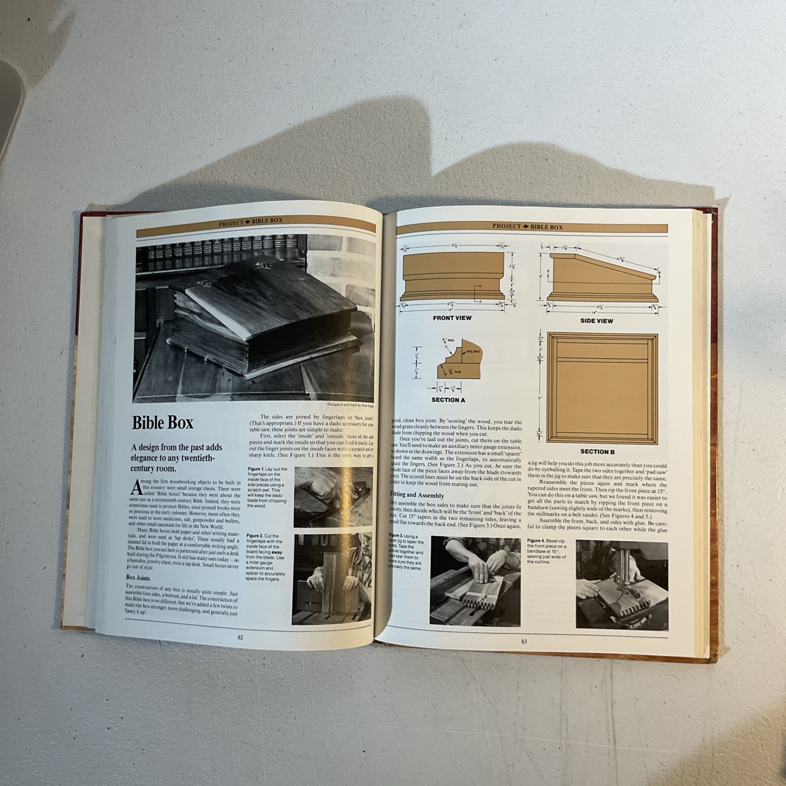 Popular Science Woodworking Projects 1986 Yearbook Hardcover New Unread