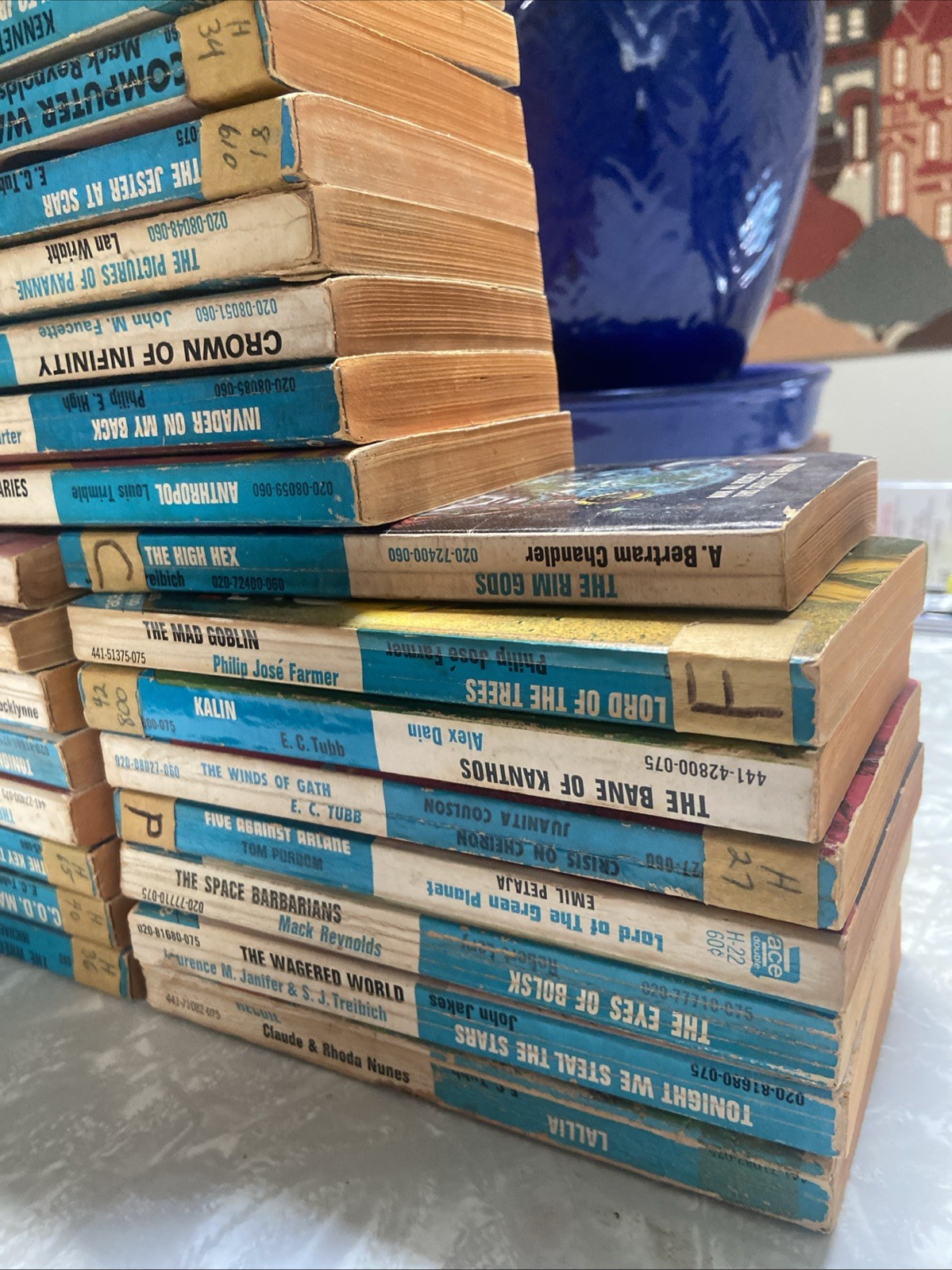 Vintage Ace Double Paperbacks SCI-FI lot of 24 science fiction novels 1960s