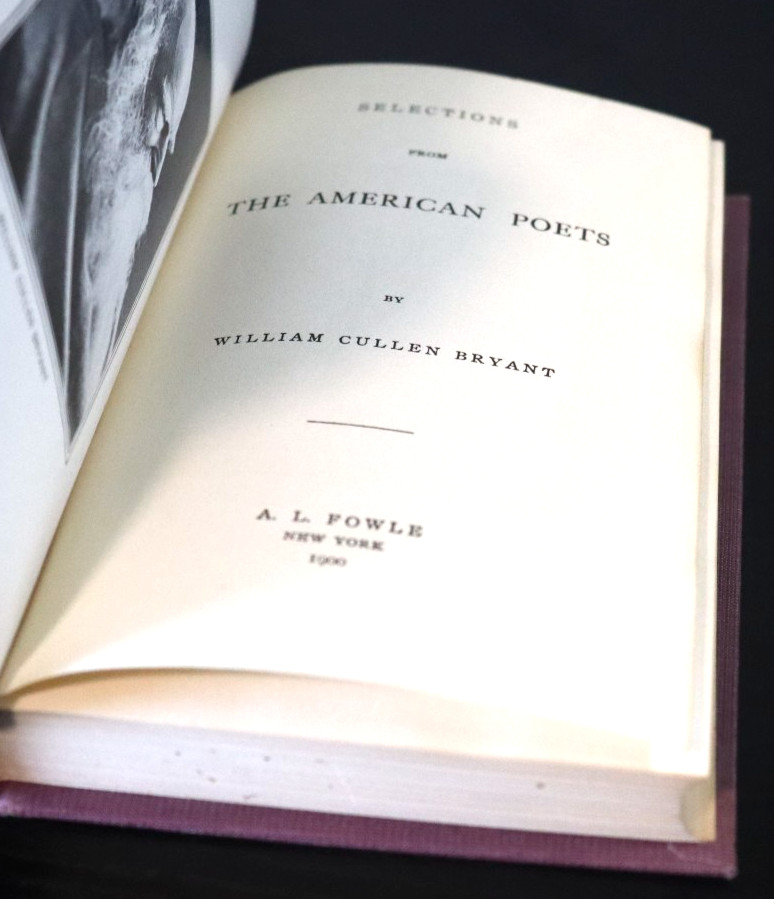 1900 Bryant’s American Poets William Cullen Bryant A.L. Fowle Criterion RARE