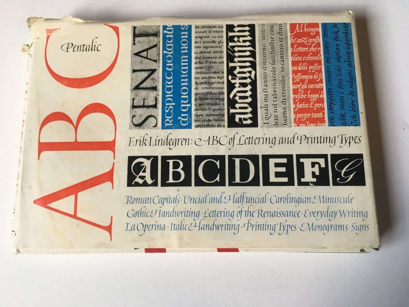 RARE FIND — ABC – Book Of Lettering And Printing Types By Eric Linden