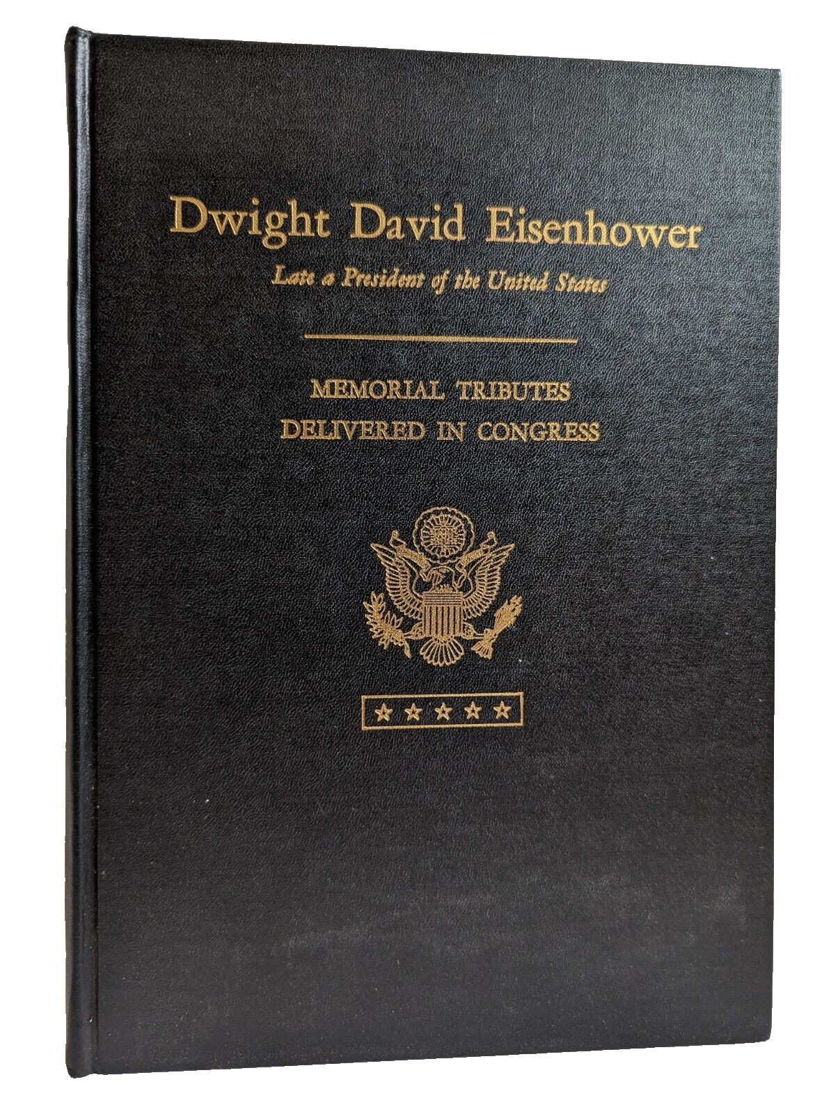 President Dwight Eisenhower Funeral Memorial Tributes Book Signed by Congressman