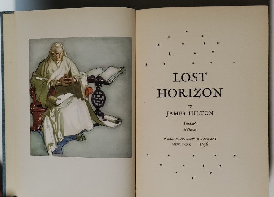 James Hilton – Lost Horizon – Authors Edition – Morrow, NY, 1936- Illustrated