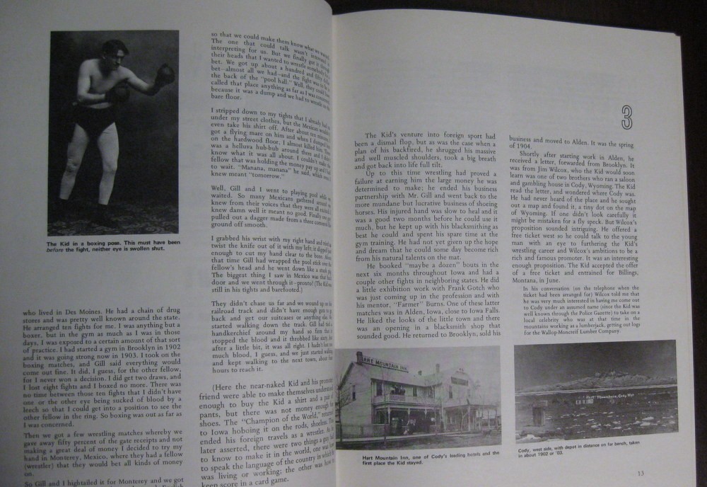 The Candy Kid James Calvin “Kid” Nichols 1883-1962 Cody Wyoming Wrestler Signed