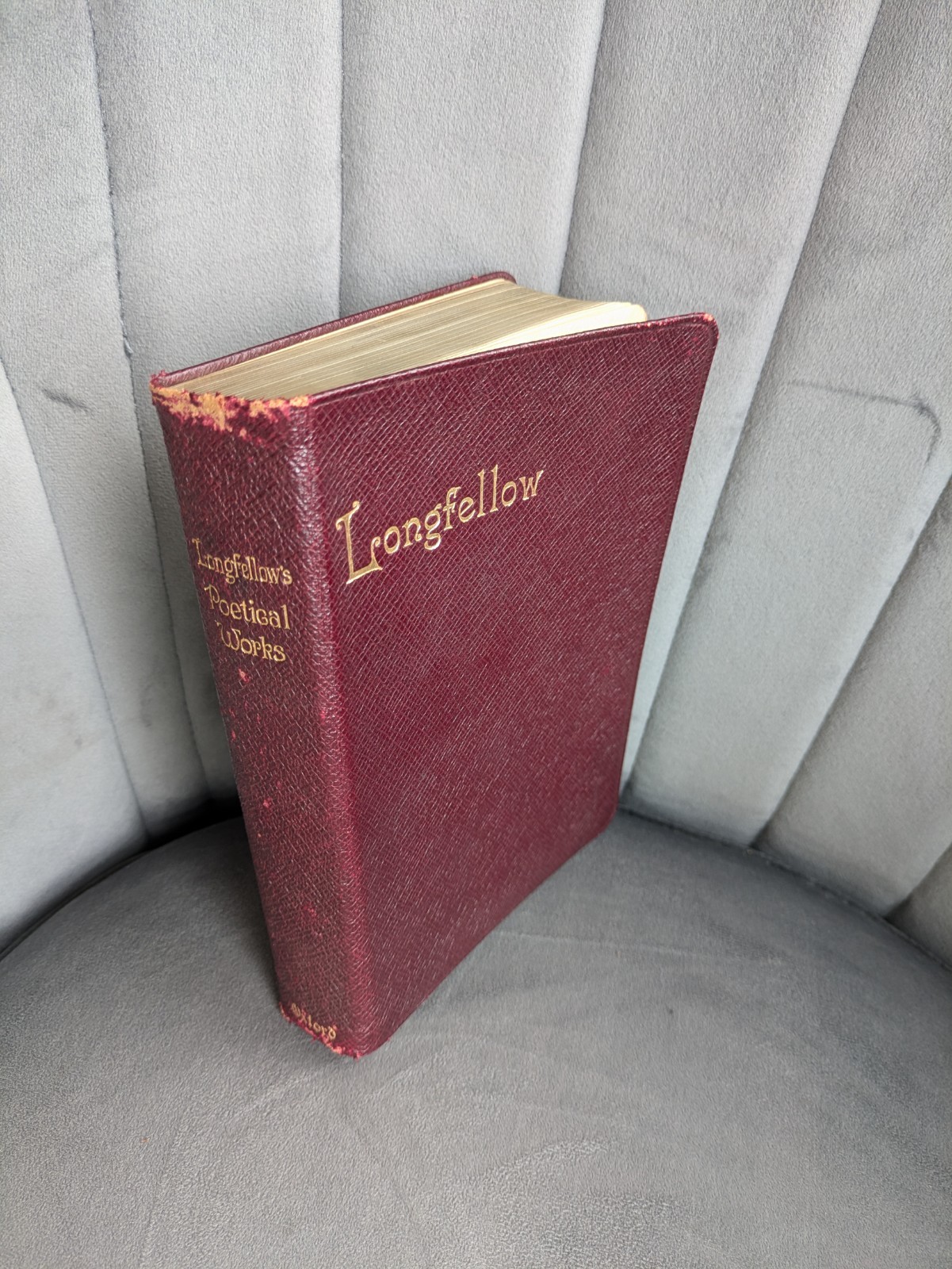 Longfellow 1912 Oxford Edition The Poetical Works Of Longfellow Old Bintage Book