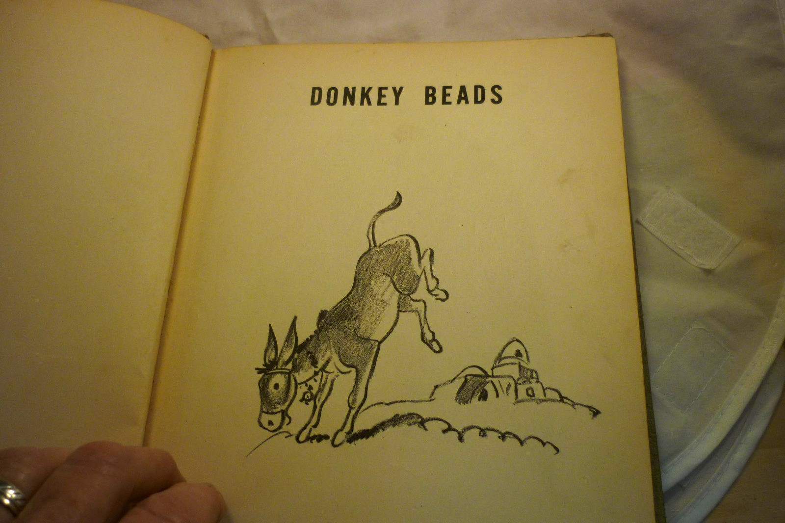 Donkey Beads, 1938 First Edition, Albert Whitman, Color Illustrations
