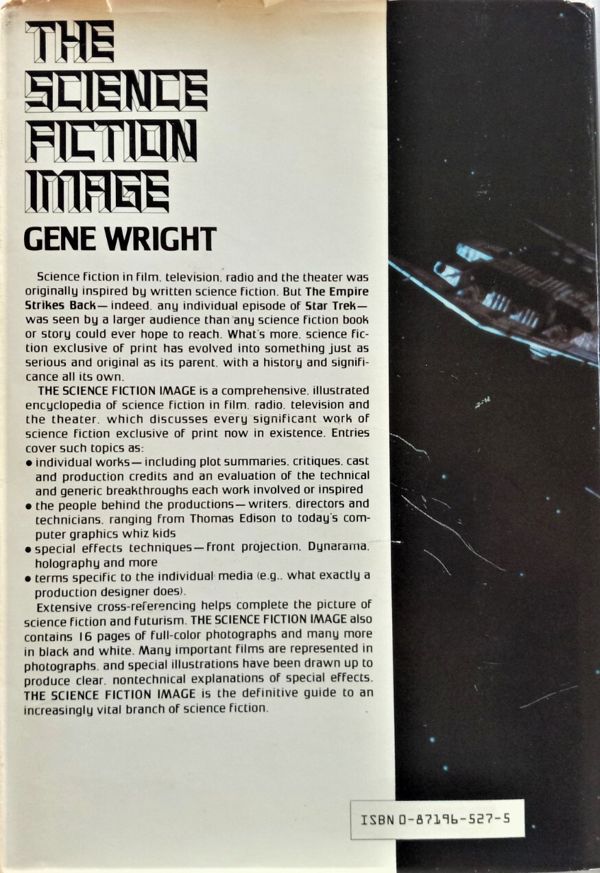 THE SCIENCE FICTION IMAGE by GENE WRIGHT- 336 PGS -HARDCOVER – $29 ELSEWHERE