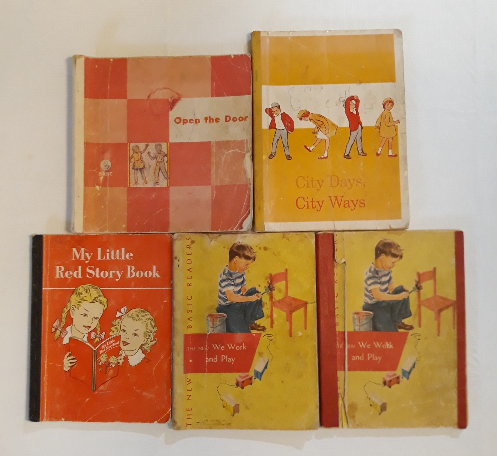 Vintage 1950s-1960s School Reader Lot – Vintage Reading/Crafting Copies