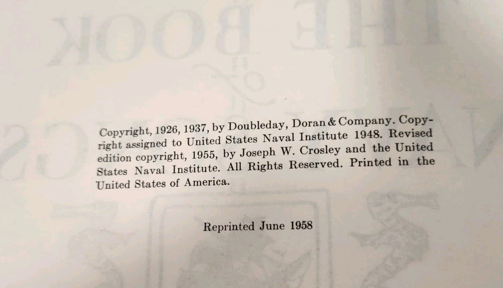 THE BOOK OF NAVY SONGS The Trident Society U.S. United States NAVAL ACADEMY 1958