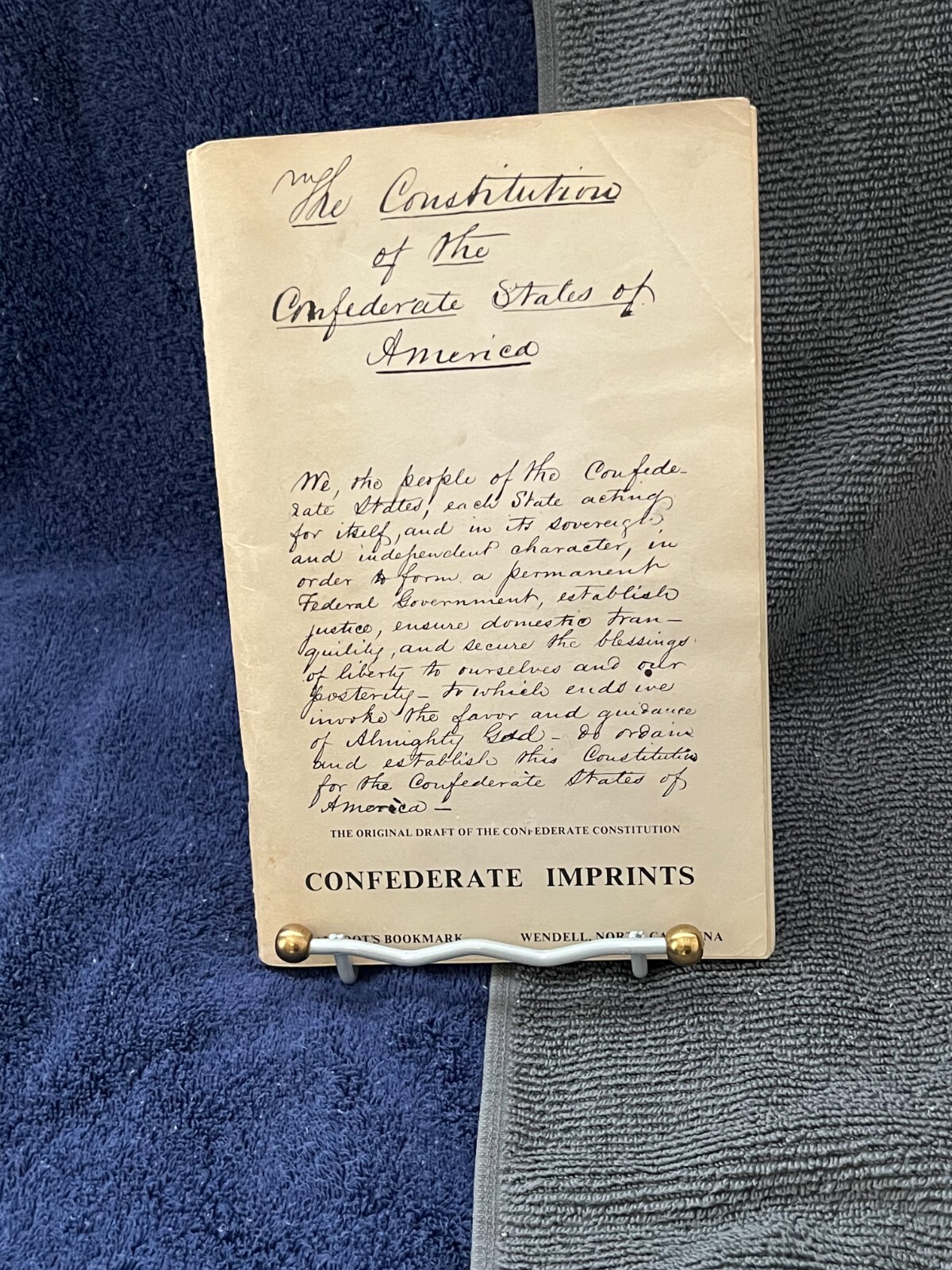 Confederate Imprints Catalog, Broadfoot’s Bookmark, CIVIL WAR Catalog 114