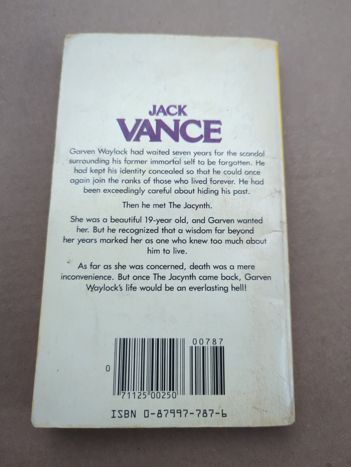 To Live Forever By Jack Vance Sci-Fi, Fantasy Paperback Book 1st DAW Print 1982