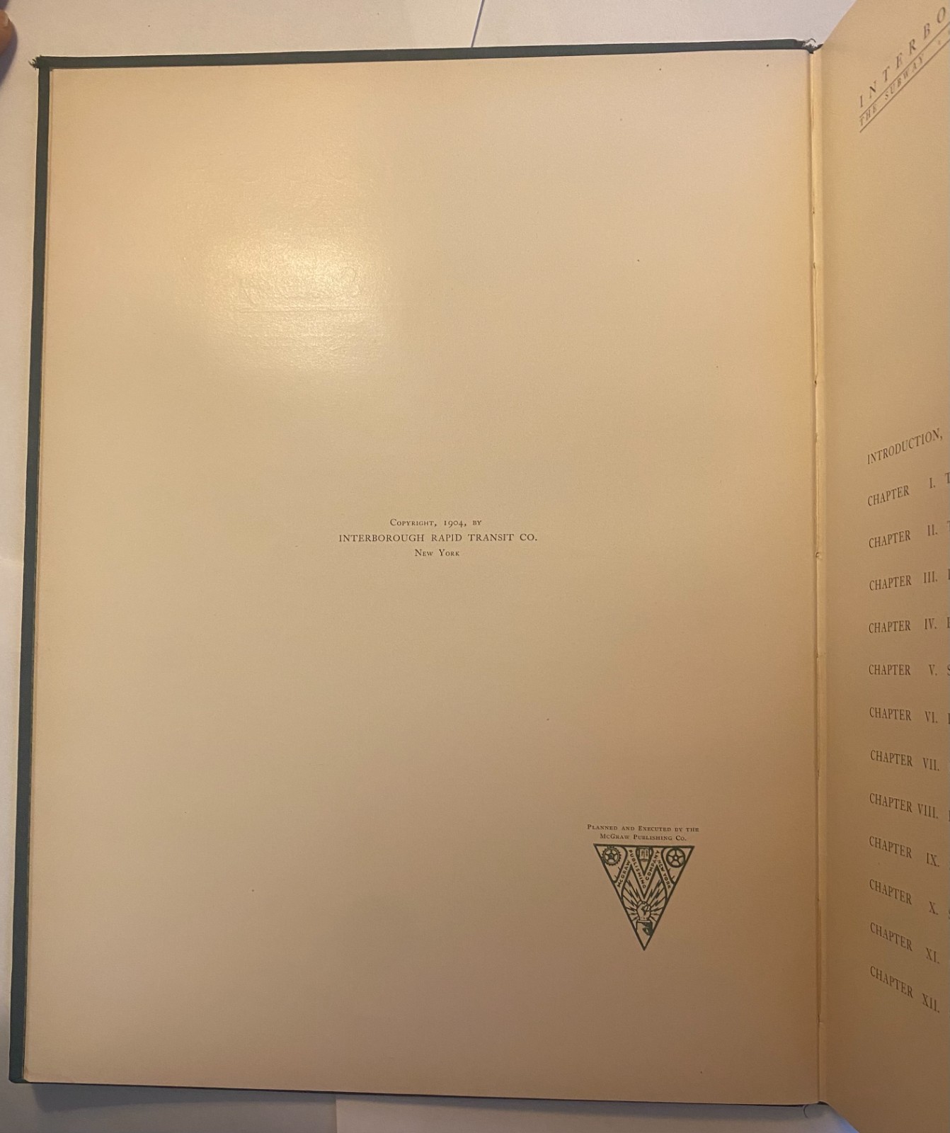 1904 Interborough Rapid Transit – 1st Ed Presentation Copy Rare NYC Subway Book