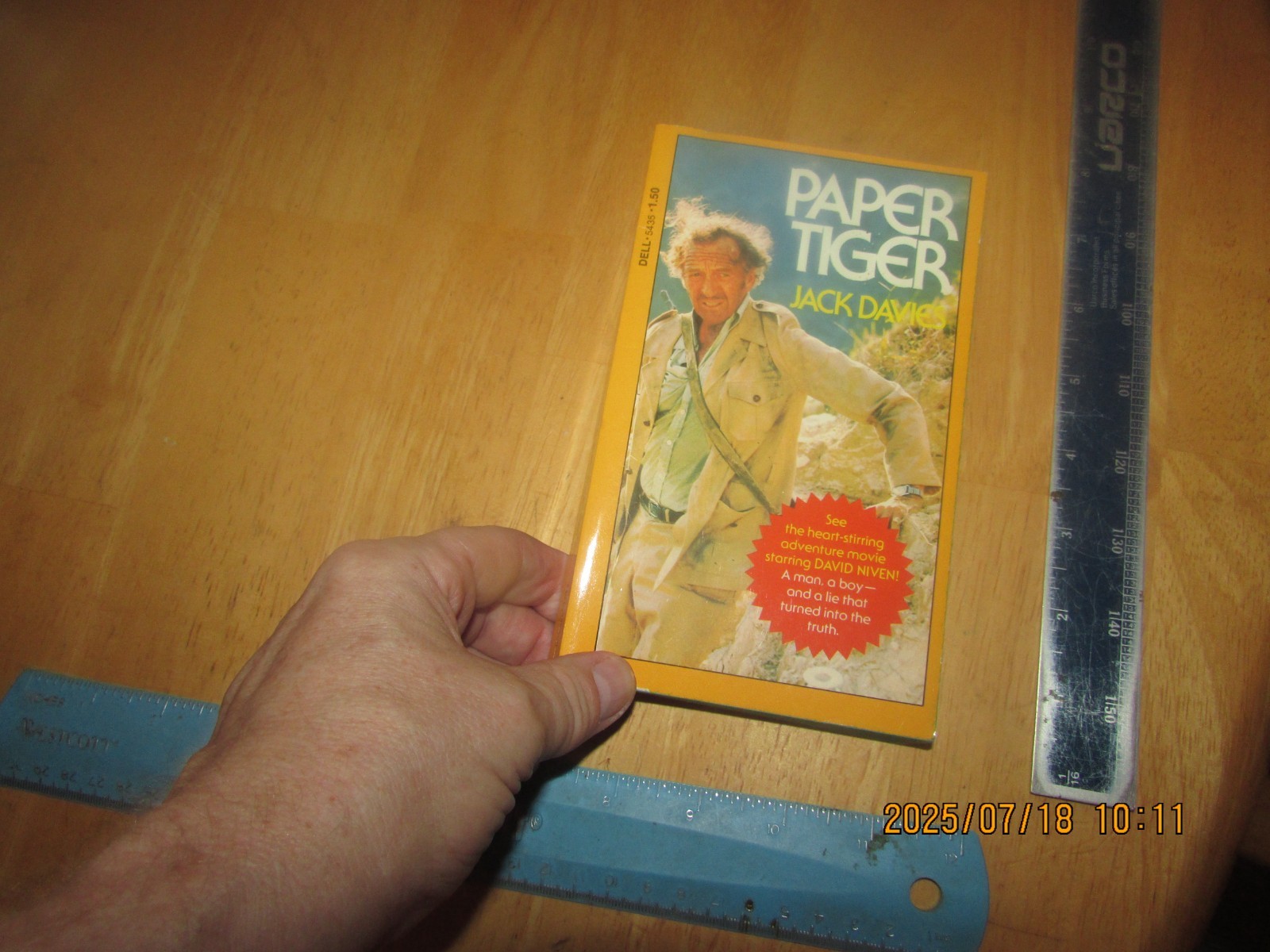 Paper Tiger by Jack Davies – 1975 Dell Paperback