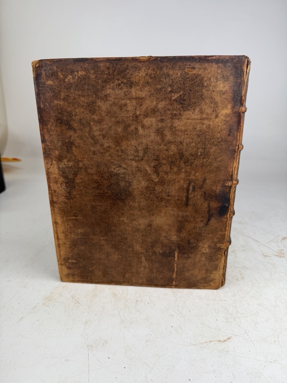1715 Antique French Book Histoire Ecclesiastique Tome 18 Leather Binding Project