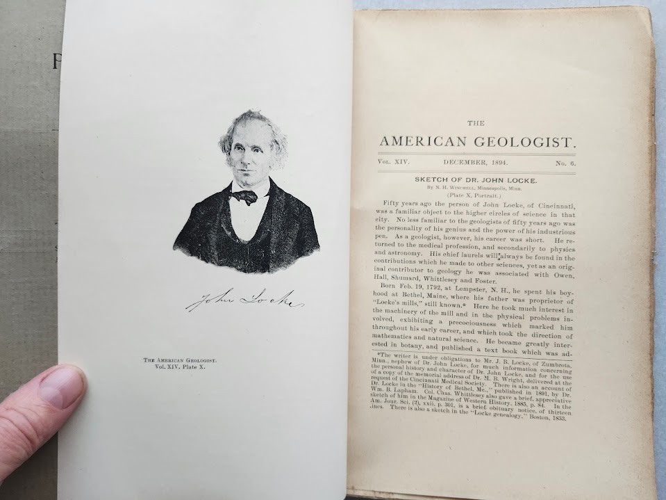 American Geologists 1895 Dr. John Locky A New Placoderm Cleveland Shales +MORE !