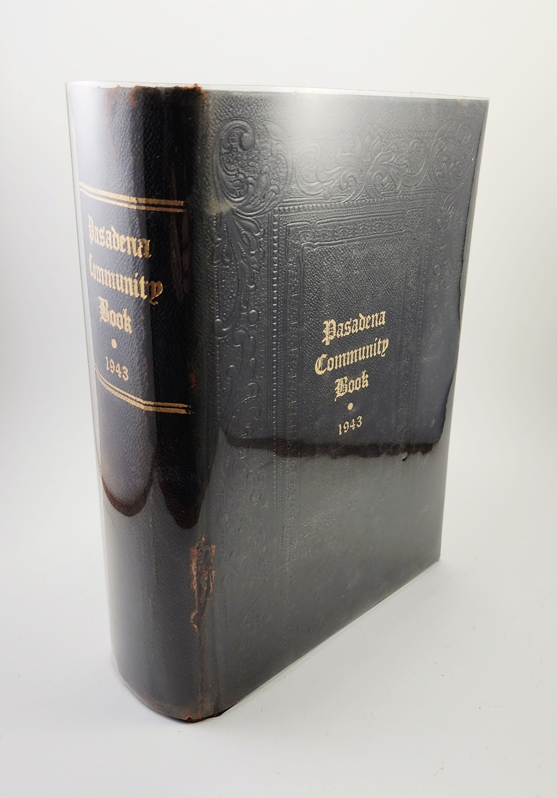 PASADENA COMMUNITY BOOK 1943 CALIFORNIA HISTORY VTG PHOTO 1940s Blair, William