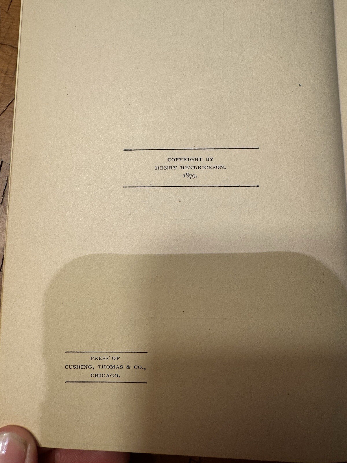OUT FROM THE DARKNESS By Henry Hendrickson 1879 Hardcover