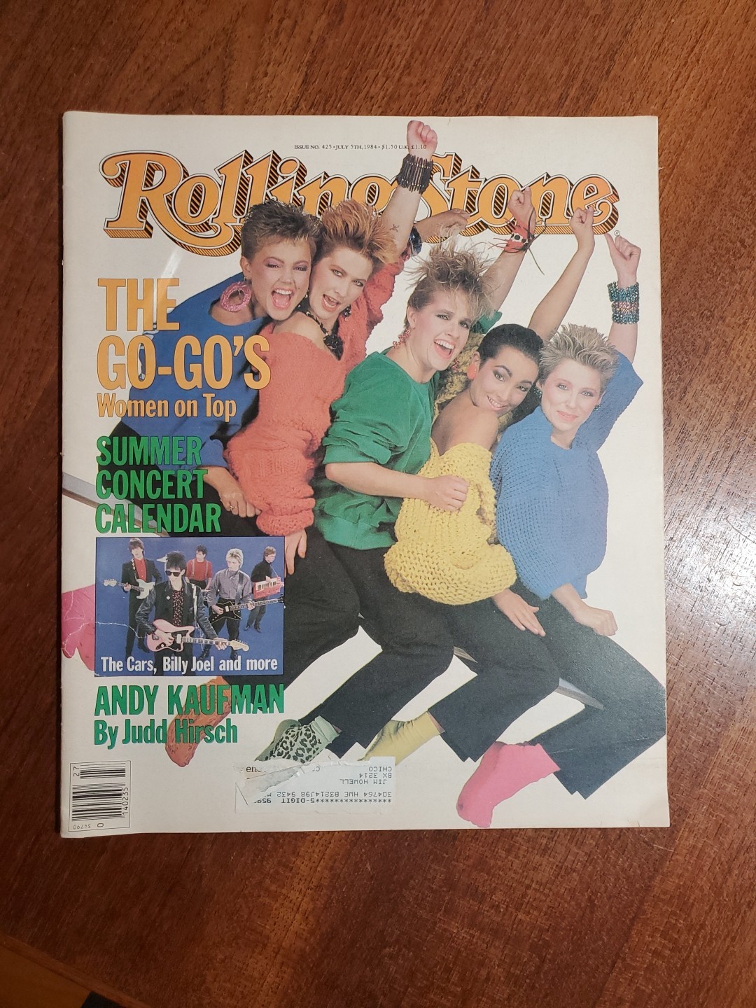 Rolling Stone Magazine July 5, 1984 #425 ~ The Go-Go’s ~ Springsteen ~ VG+