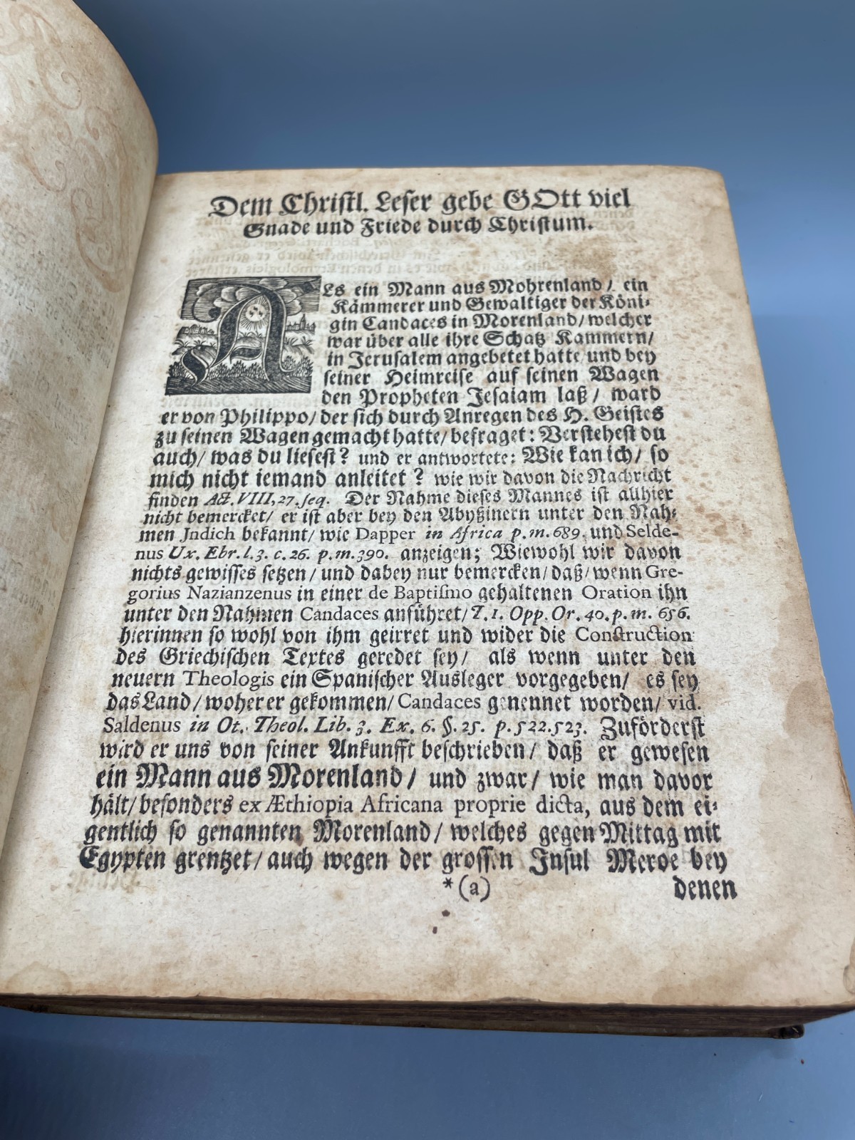 Biblical Real Lexicon Published by Conrad Stosseln 1715 Book, Vellum, German