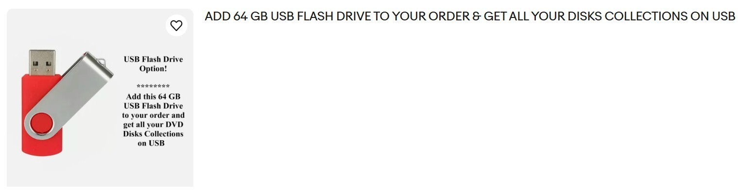 4 Collections on one 64 GB USB Flash Drive (Special Auction)
