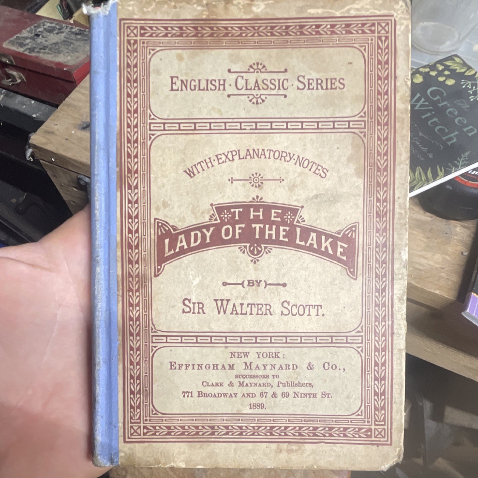 Sir Walter Scott The Lady of the Lake Explanatory Notes HC Maynard NY 1889