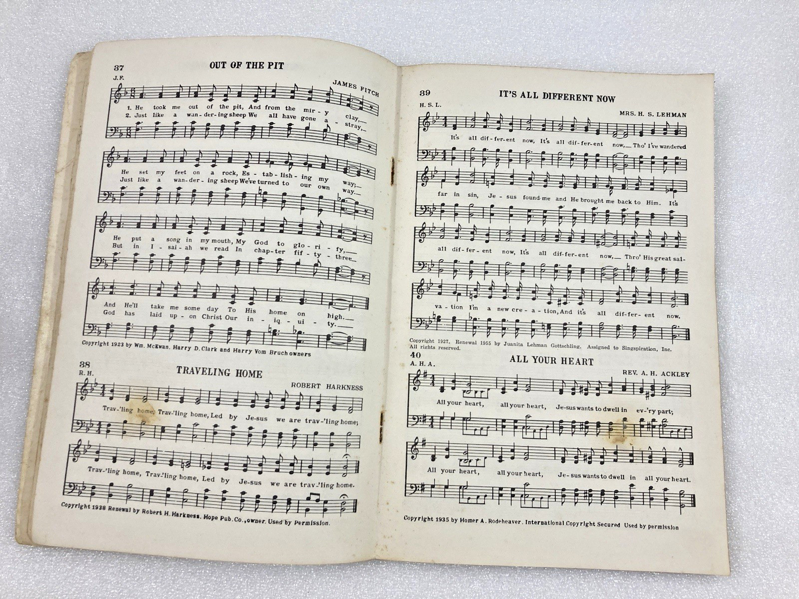 Vintage Singspiration Action Songs for Boys and Girls Vol. Two PB songbook 1950