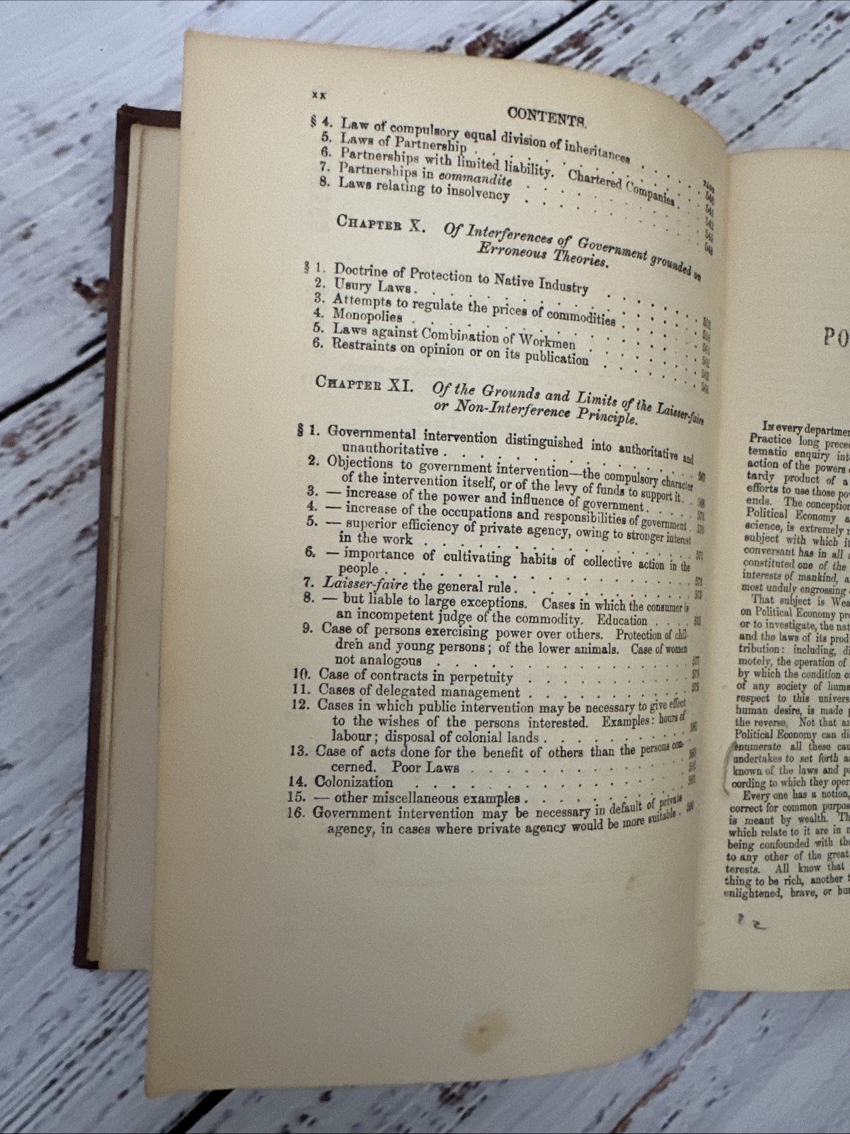 Principles of Political Economy John Stuart Mill 1909 Antique