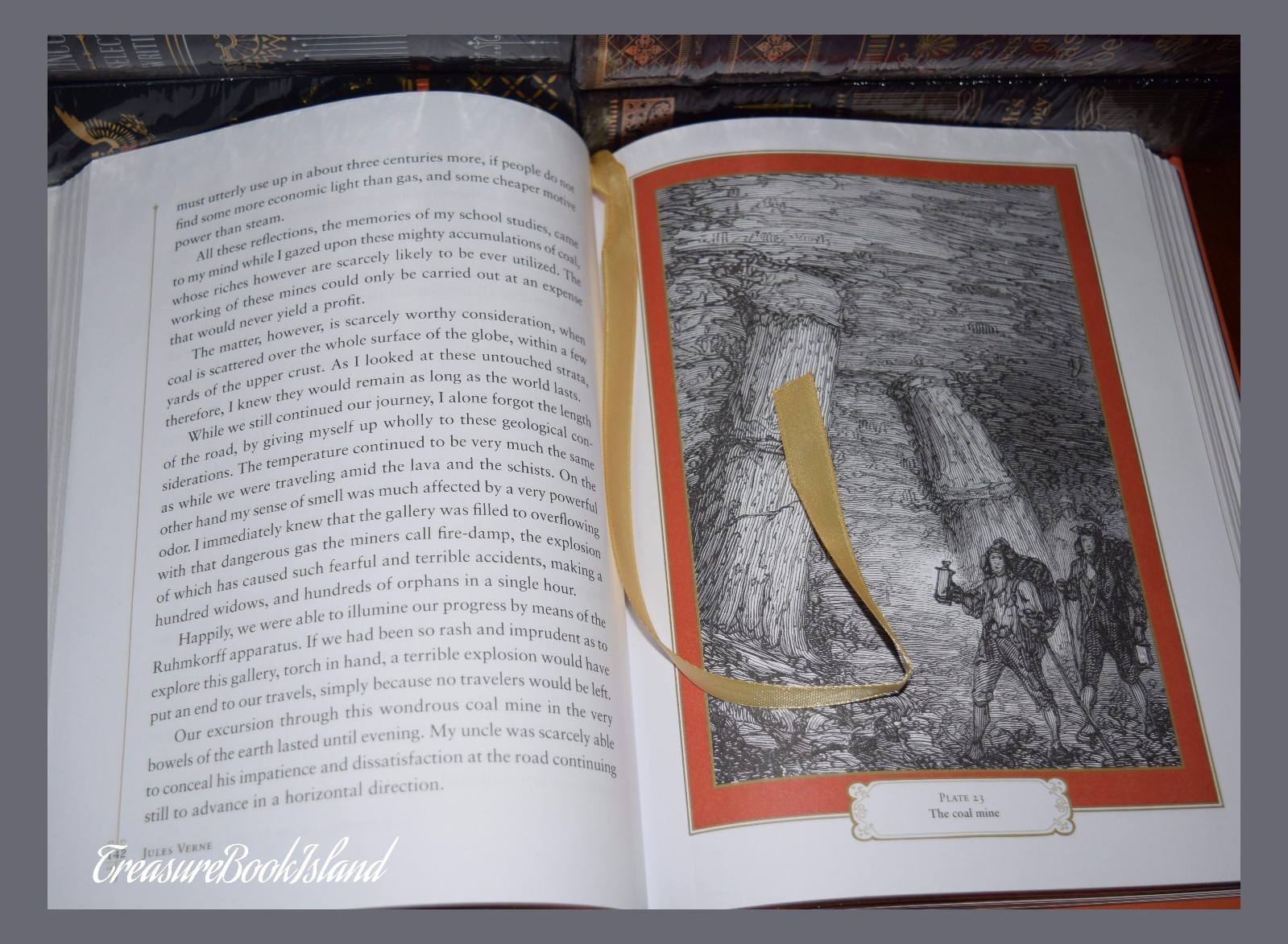 New Journey to the Center of the Earth by Jules Verne Sealed Leather Bound Gift
