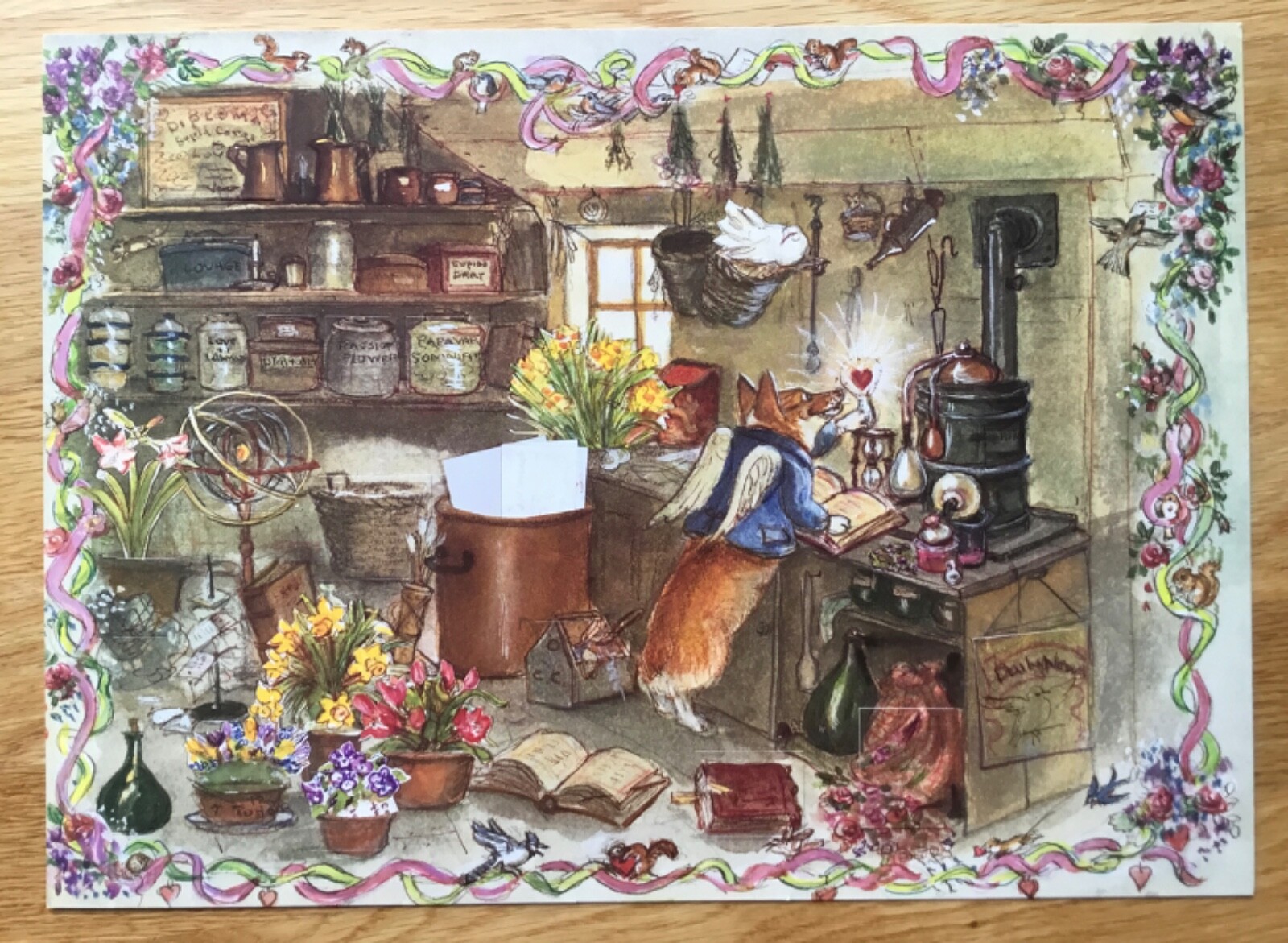 RARE Mint 1990s First Edition Tasha Tudor Dr. Cupid Corgi Valentine Calendar