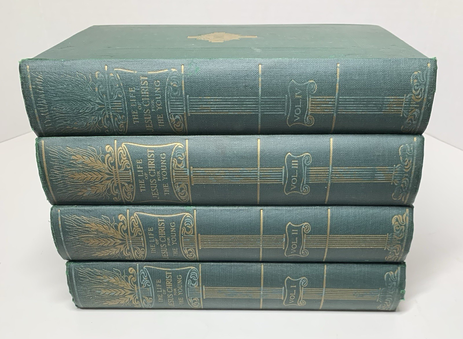 The Life Of Jesus Christ For The Young Vol. 1-4 Set Rev. Newton 1913 Illustrated