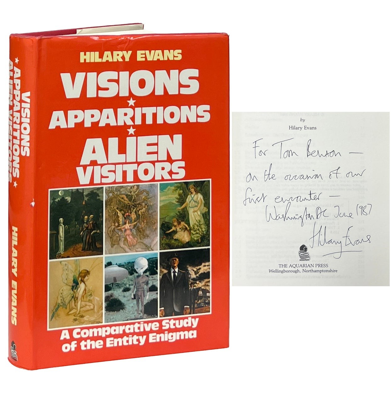 Hilary Evans / Visions Apparitions Alien Visitors Comparative Study Signed 1st