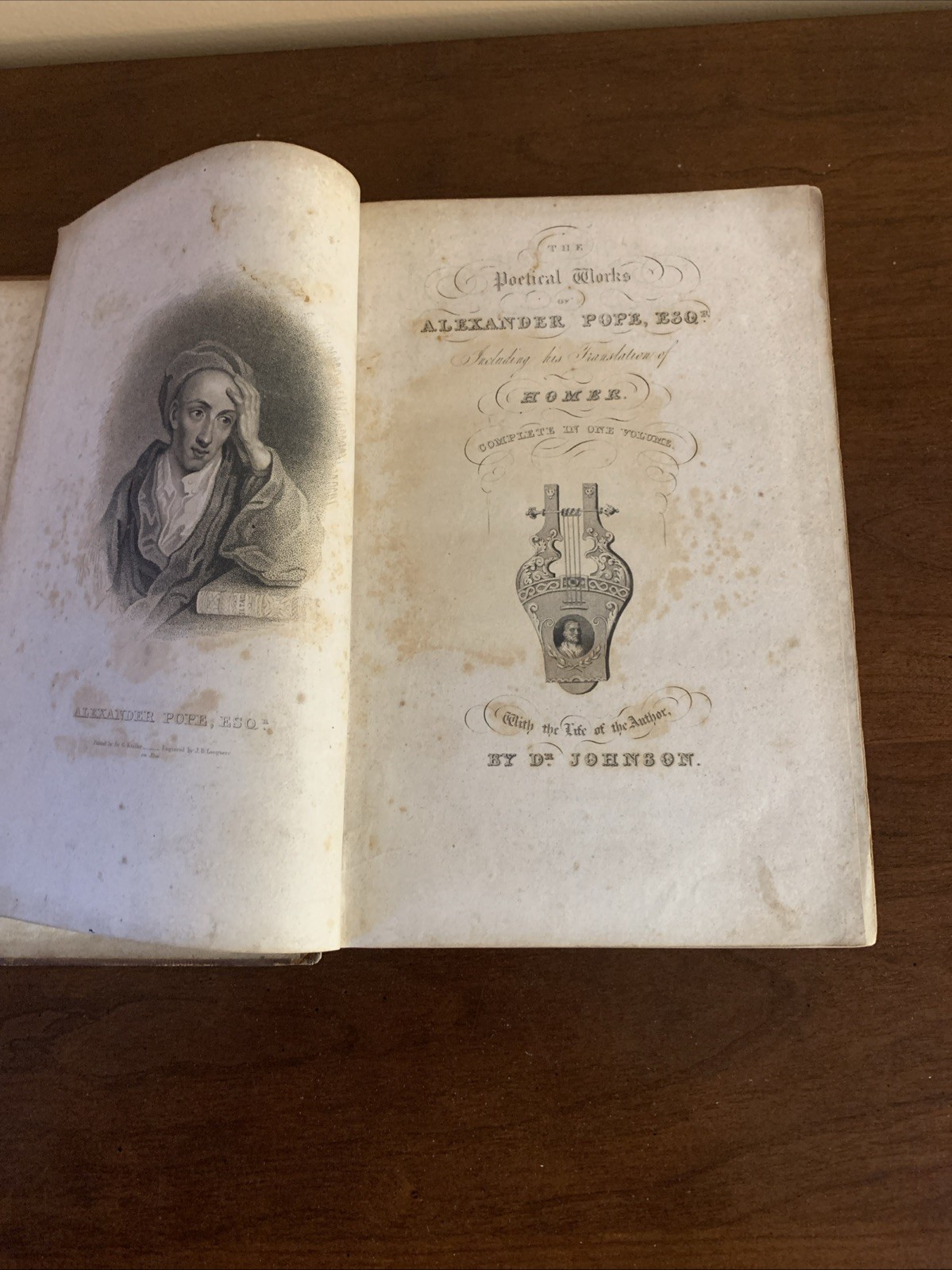 The Poetical Works of Alexander Pope ESQ By Dr. Johnson New Edition 1830
