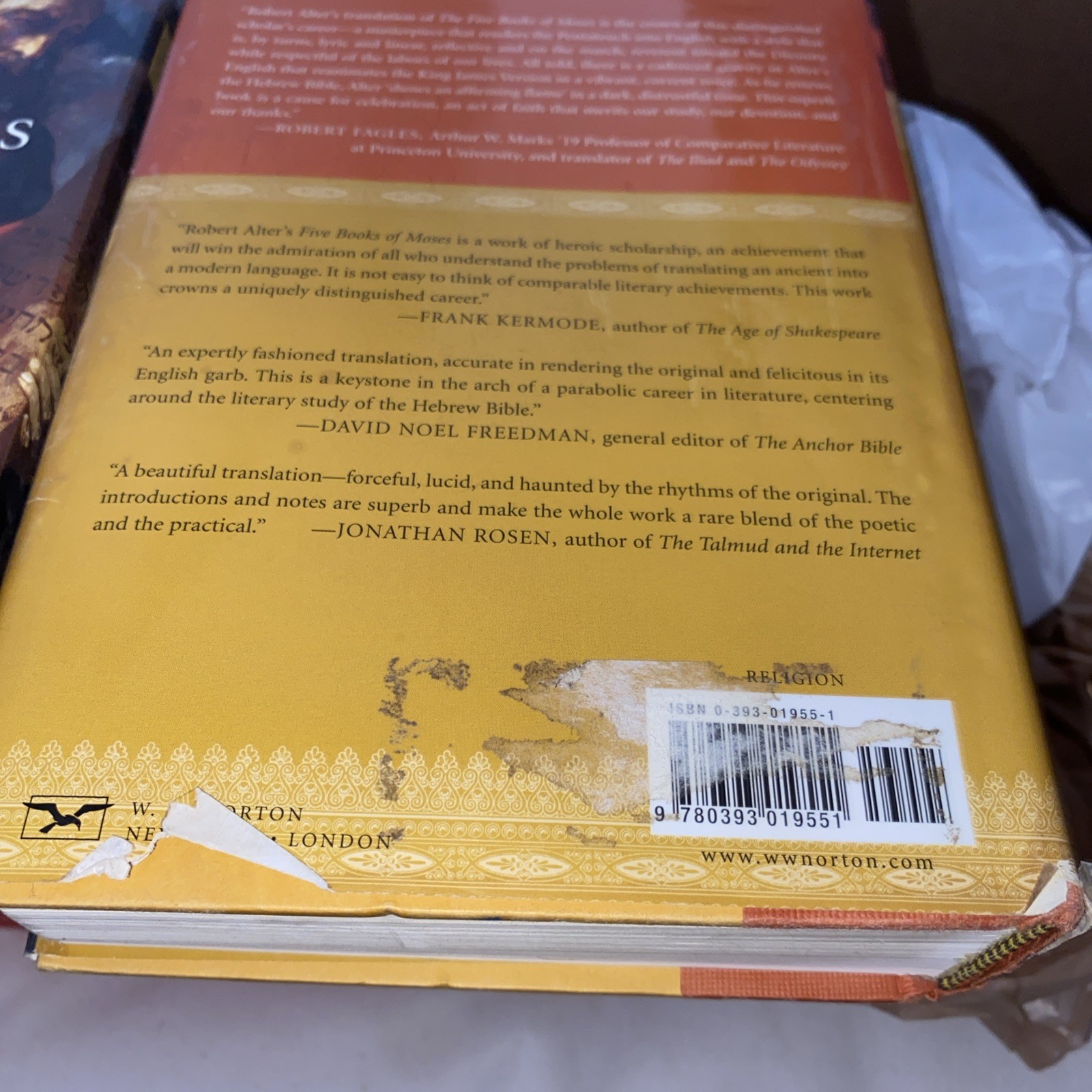 Robert Alter, Trans. / The Five Books of Moses 1st Edition 2004