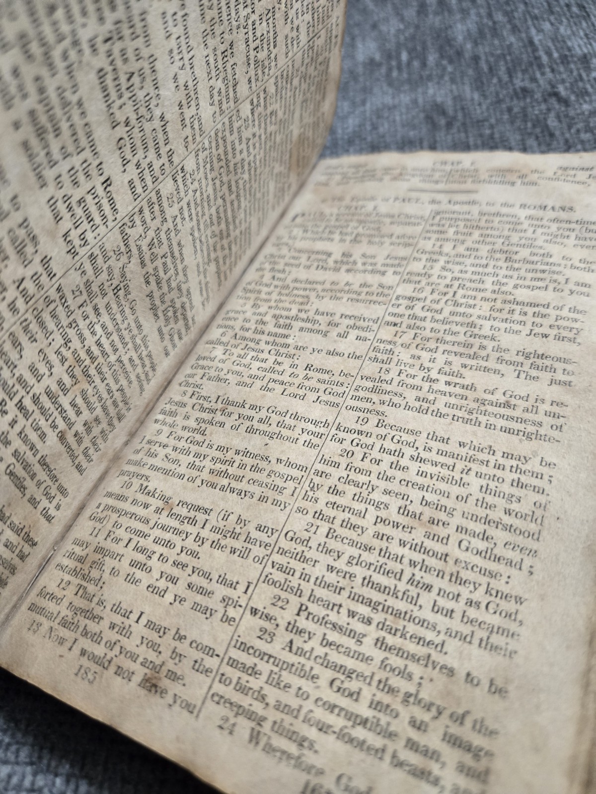 1827 Rare New Testament Bible Published by Edmund Cushing