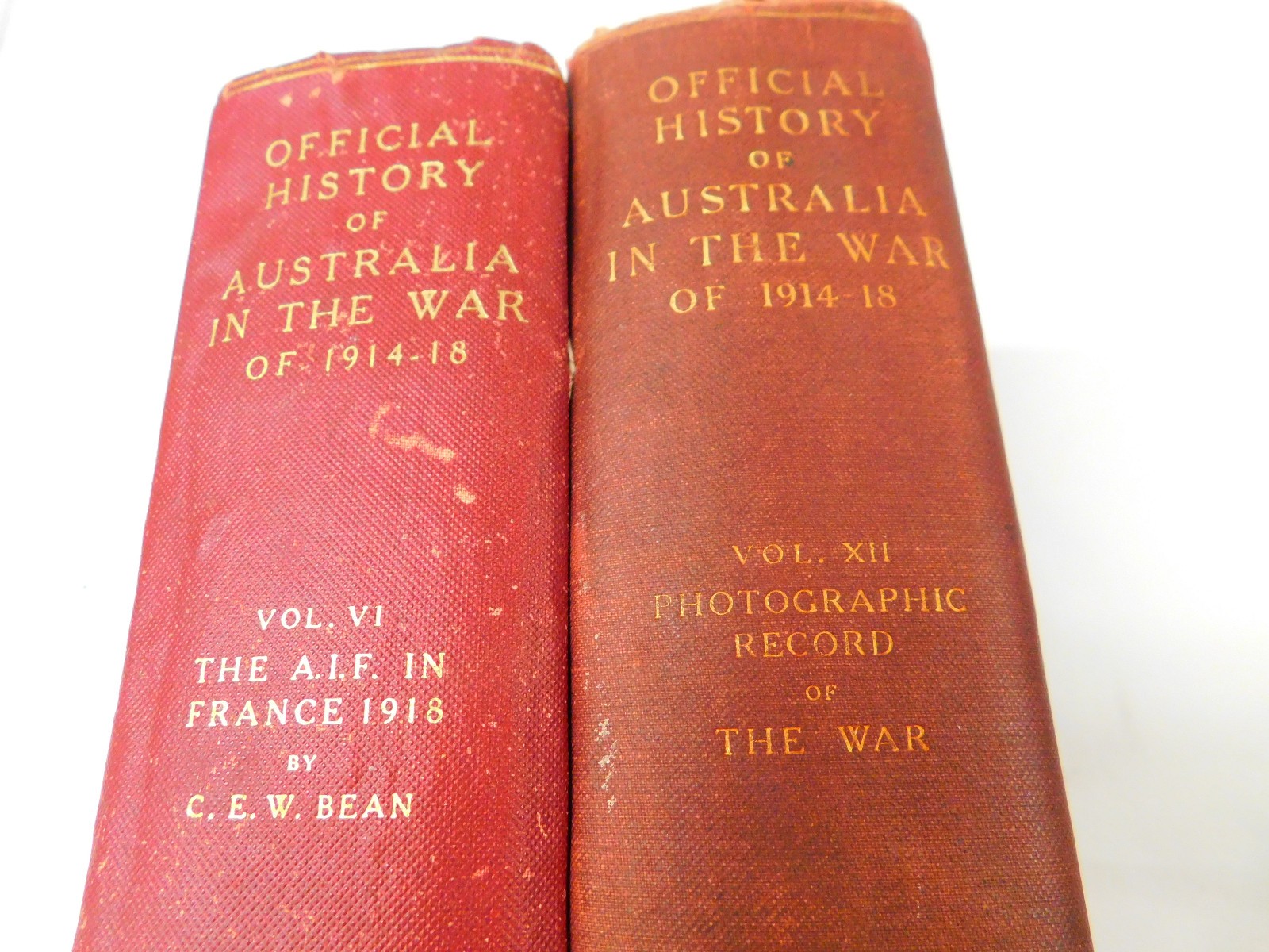 Official History of Australia in the War 1914 VOL VI & XII Photographic Record