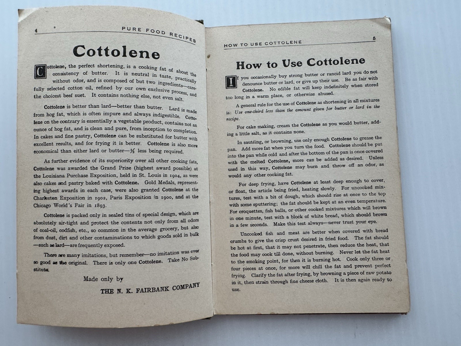 Home Helps: A Pure Food Cookbook By Several Authors 1910