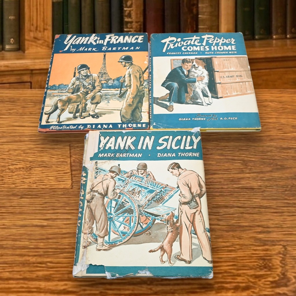 3-Volumes WWII Children’s Illustrated 1946–1947 HC Albert Whitman & Company